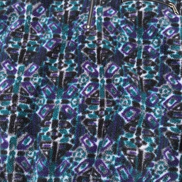 Vintage Y2K The North Face Fleece Pattern Jacket Large - Picture 14 of 16